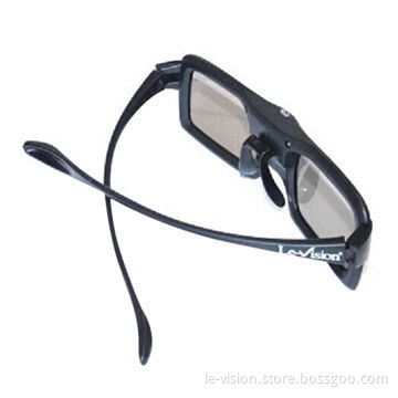 Active 3D Shutter Glasses with Power Battery Design, Made in China Export to Overseas Market